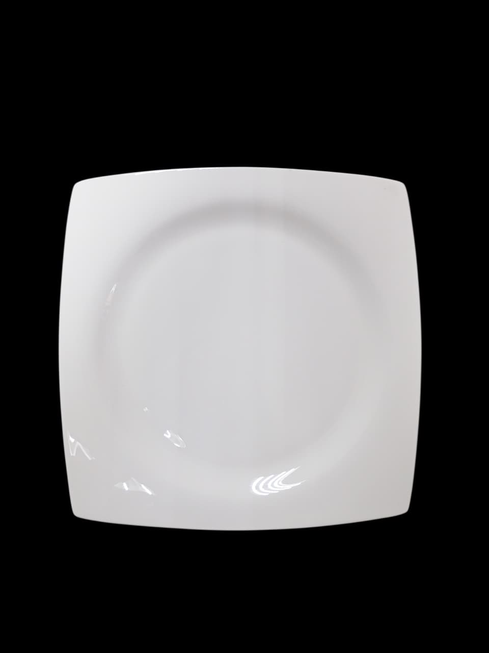 Plato cuadrado de porcelana 10.75"