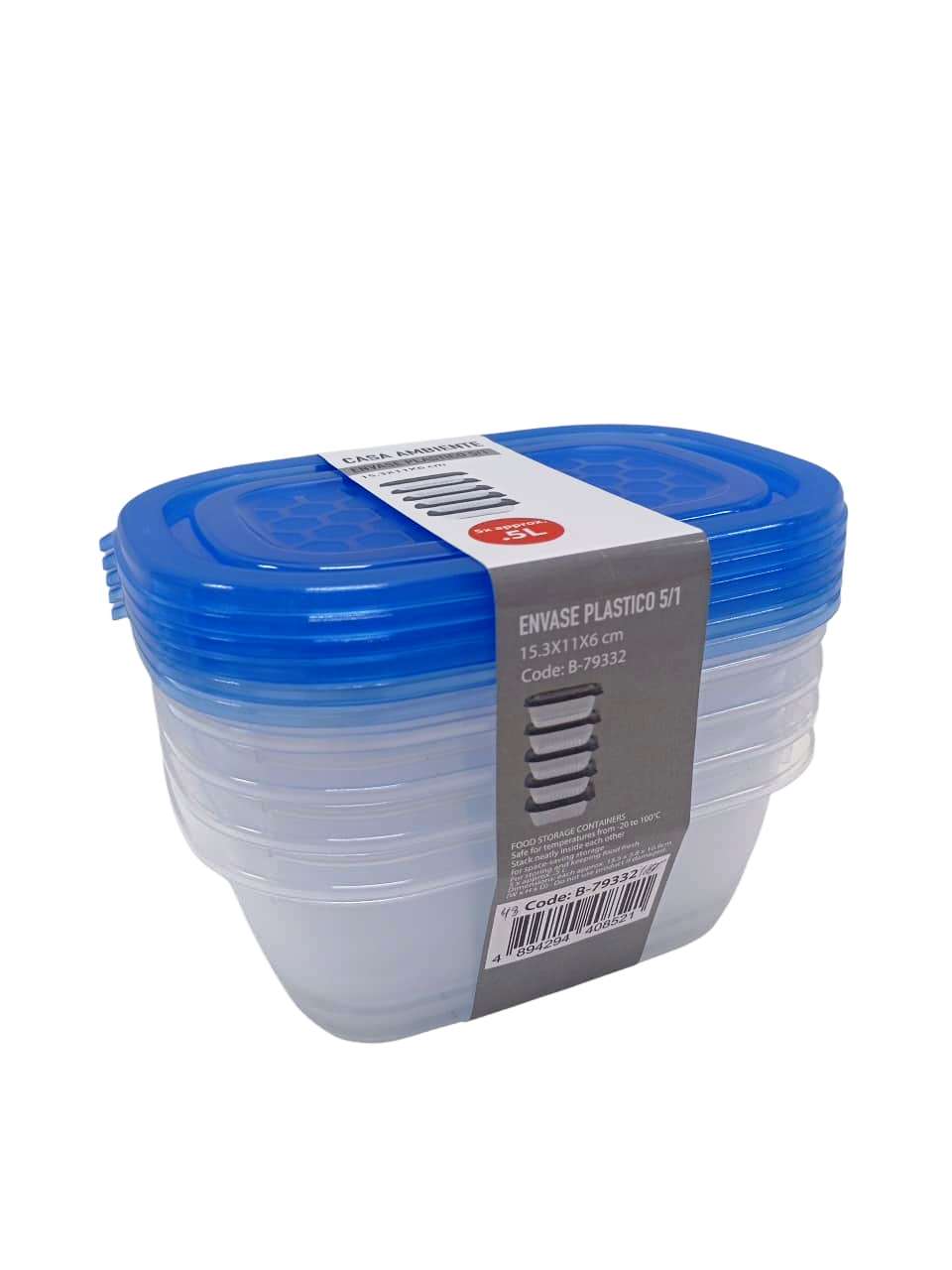 ENVASE PLASTICO 5/1-3 COLORES