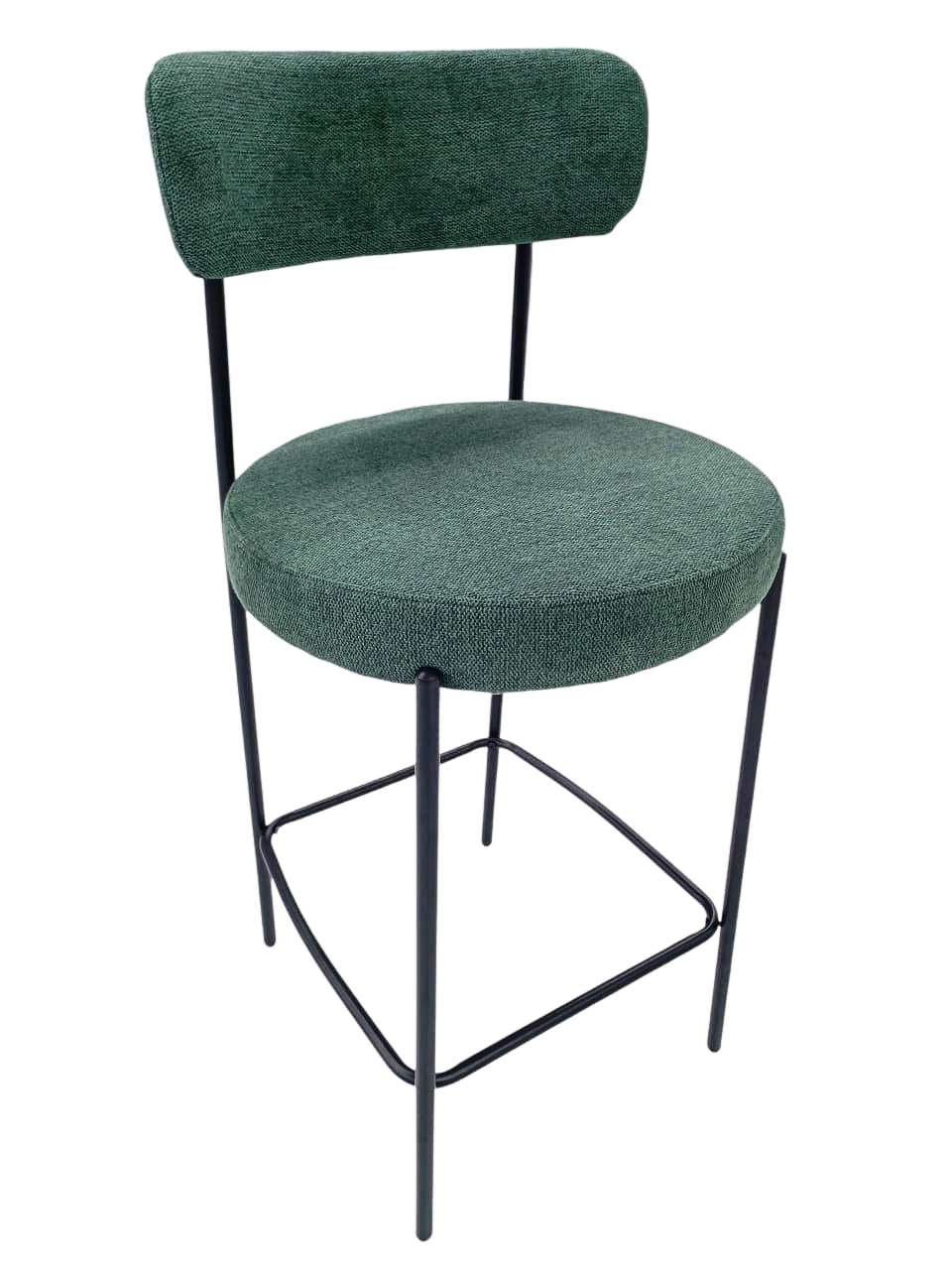 SILLA BAR TELA NEGRO+VERDE