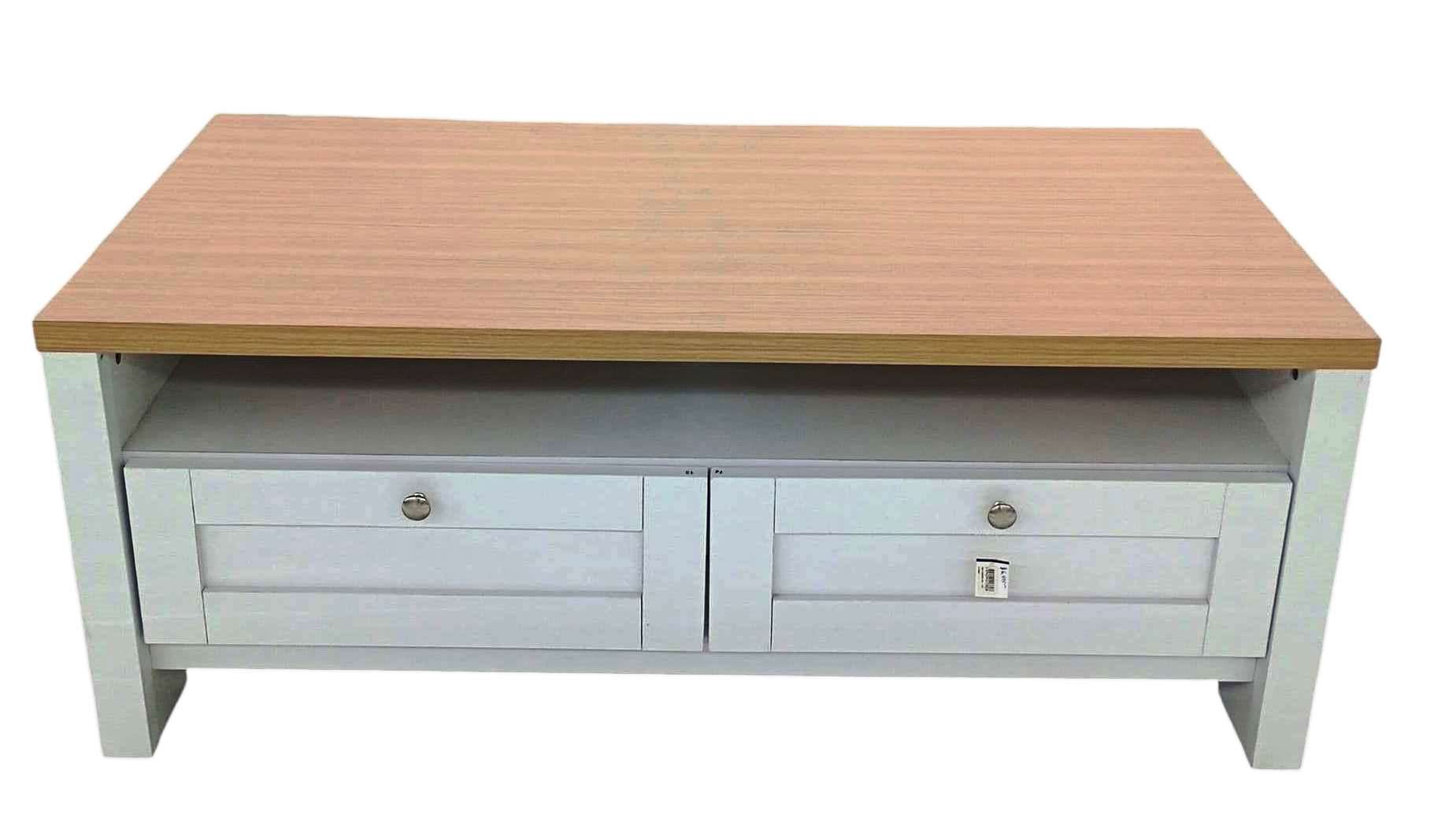 MESA CENTRO BLANCA 2GAV. 120X6