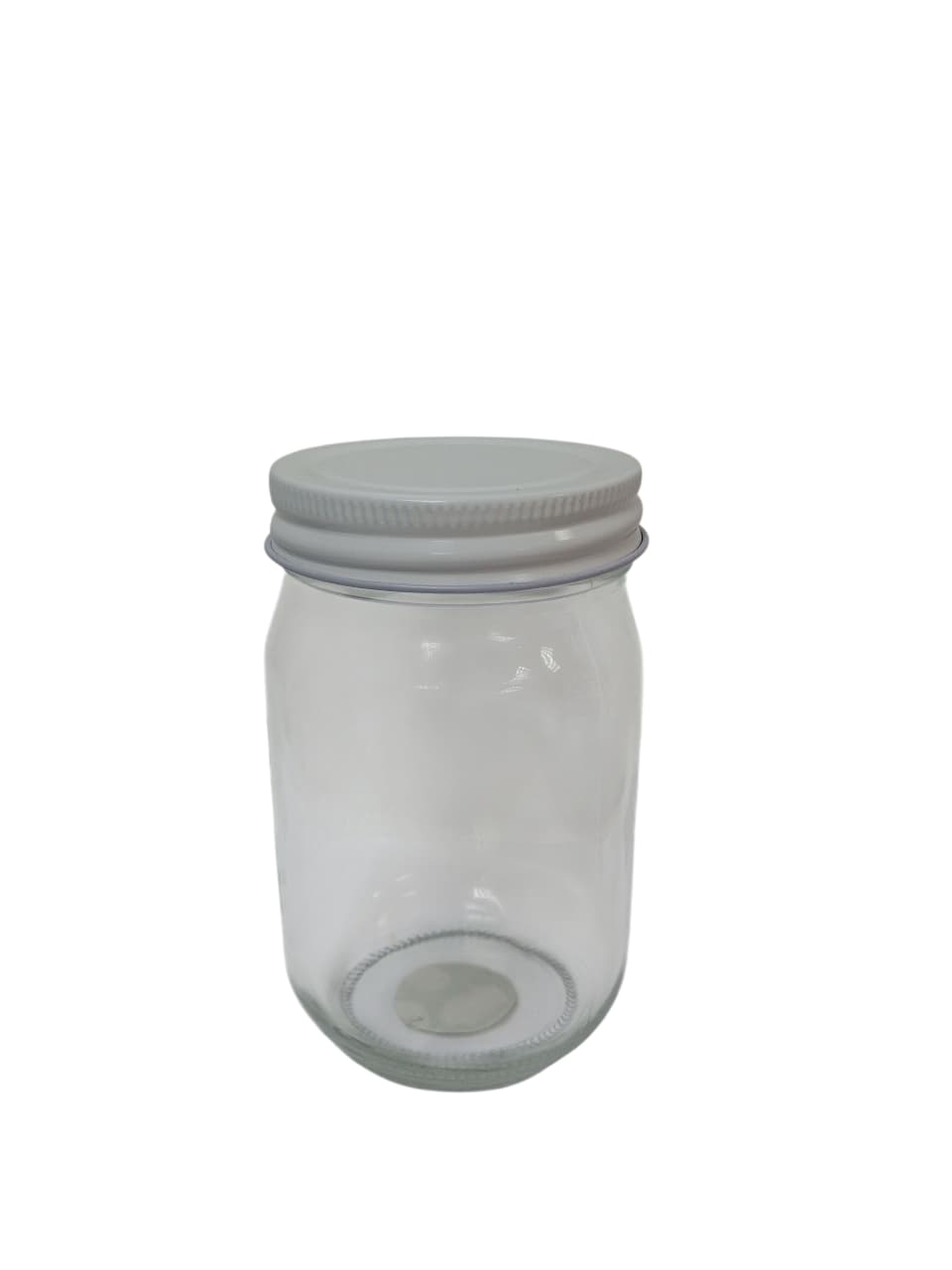 TARRO VIDRIO 380ML TAPA BLANCA