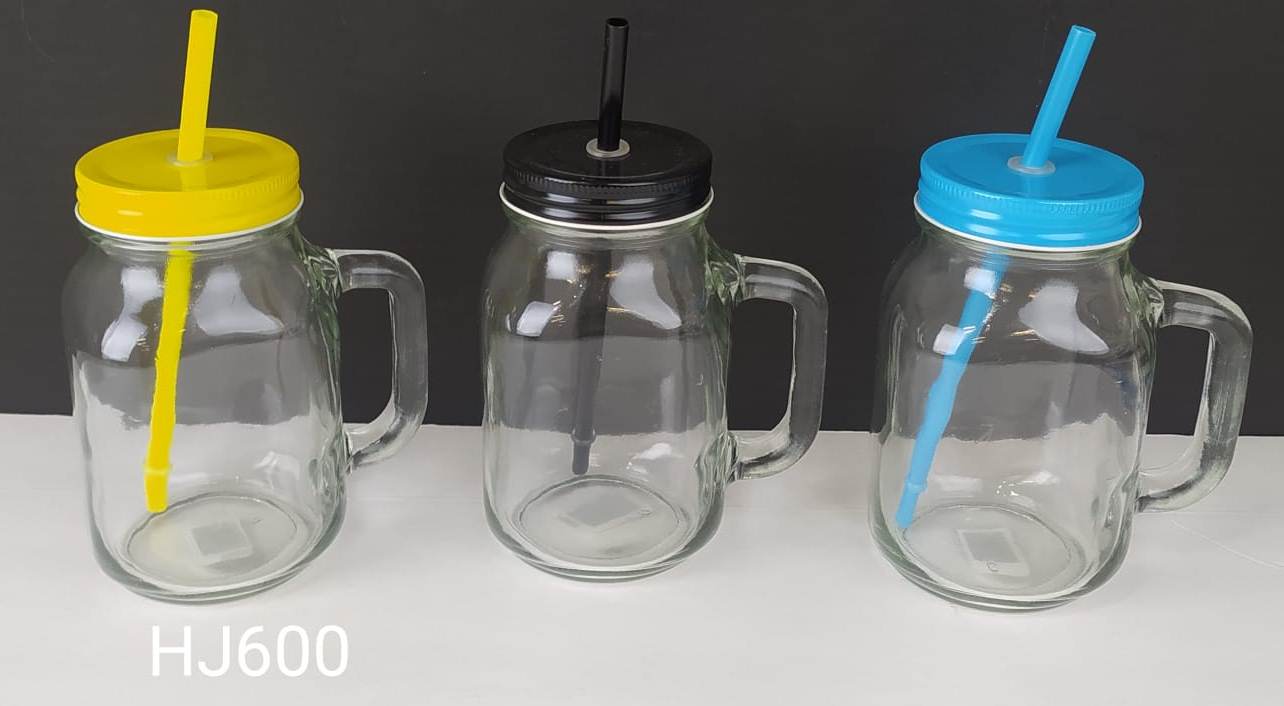 JARRA MASON 600ml C/TAPA Y CAL
