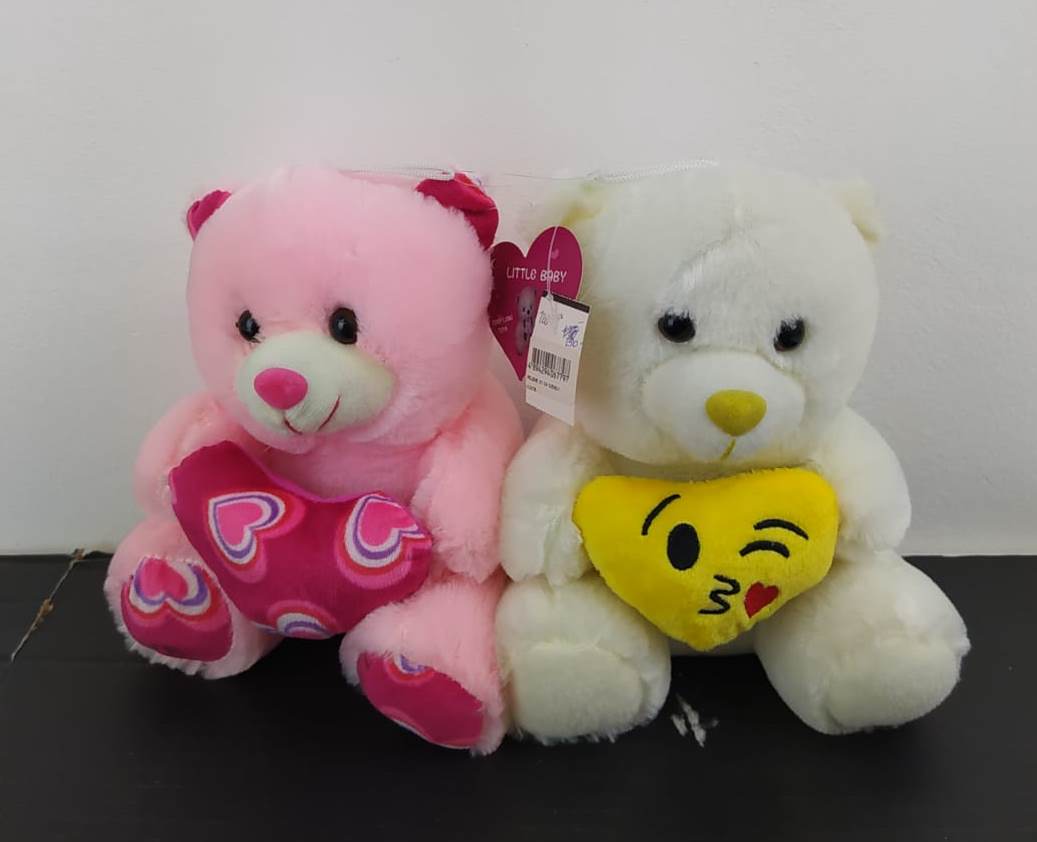 PELUCHES 21 CMS. C/CORAZON EMO