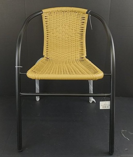 SILLA METAL RATAN PLAST.BEIGE