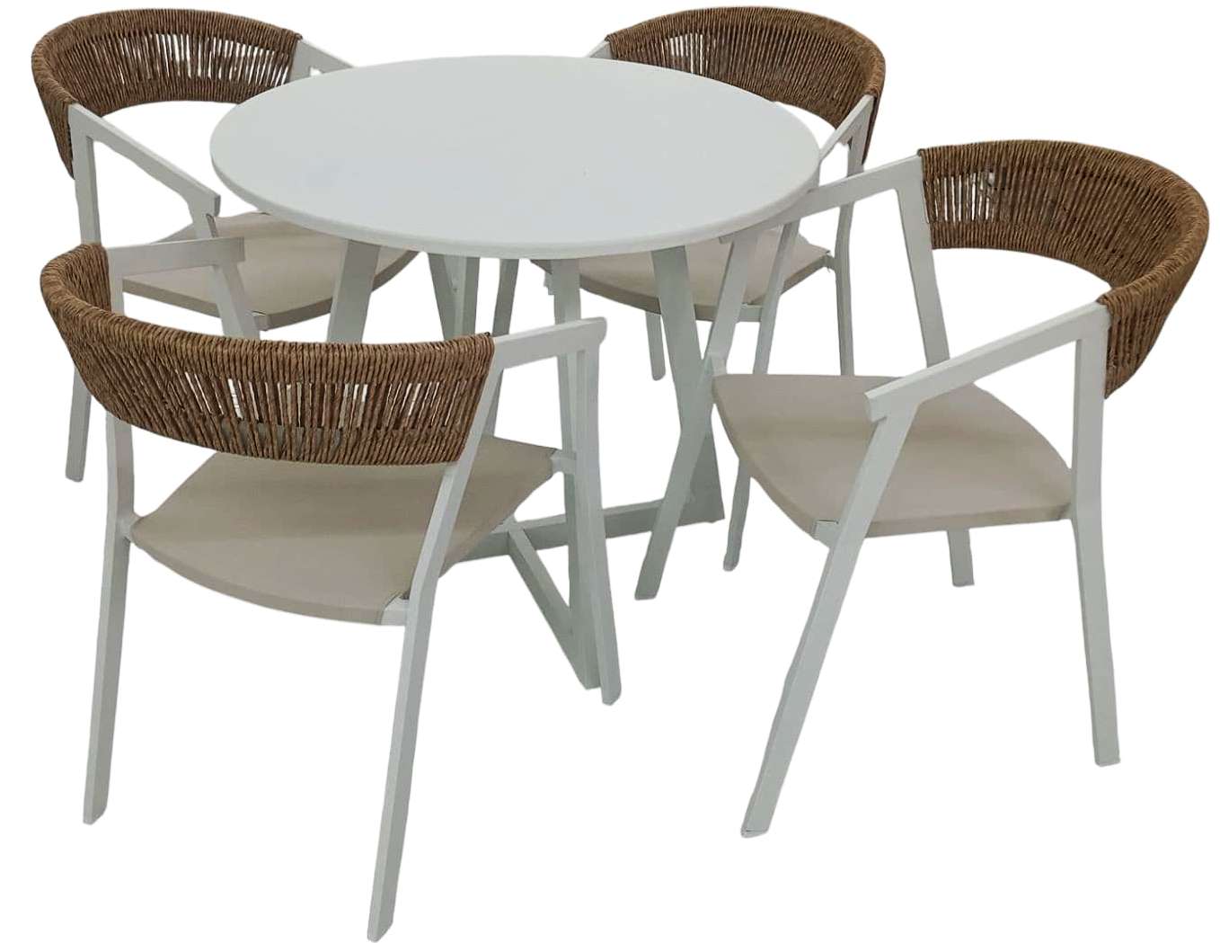 JGO COMEDOR ALUM.RED.1+4 NATUR