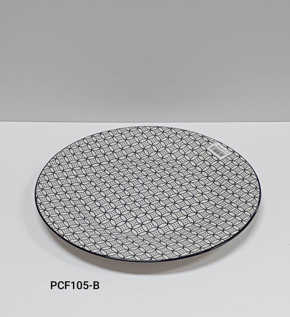 PLATO 10.5" PATRON NEGRO