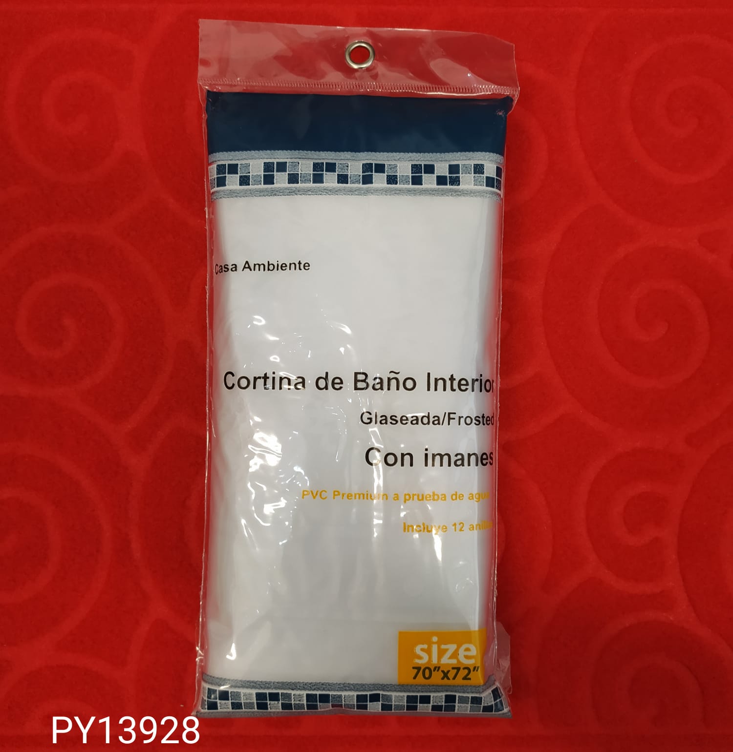 CORTINA D/BAÑO 70X72"PVC FROST