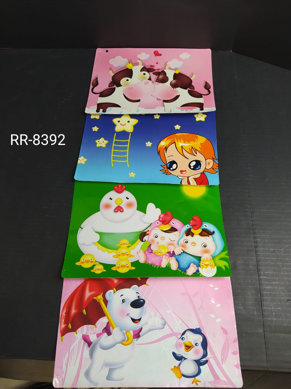 Individuales para niños 21 x 28 cm, 6 diseños surtidos