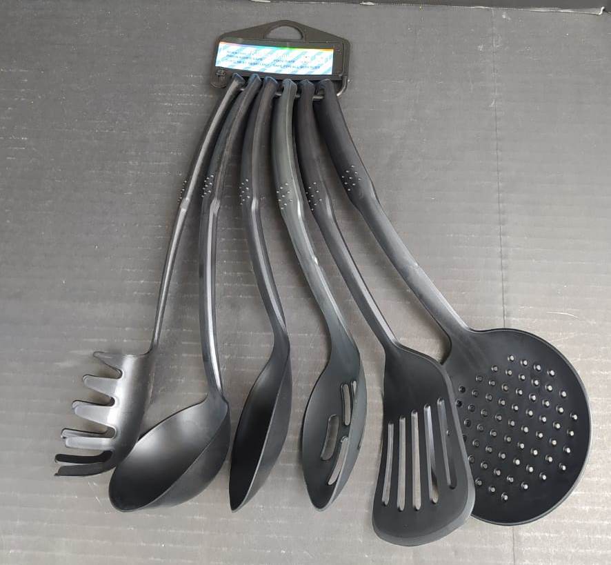 Cucharones de nylon, juego de 6, 30 cm
