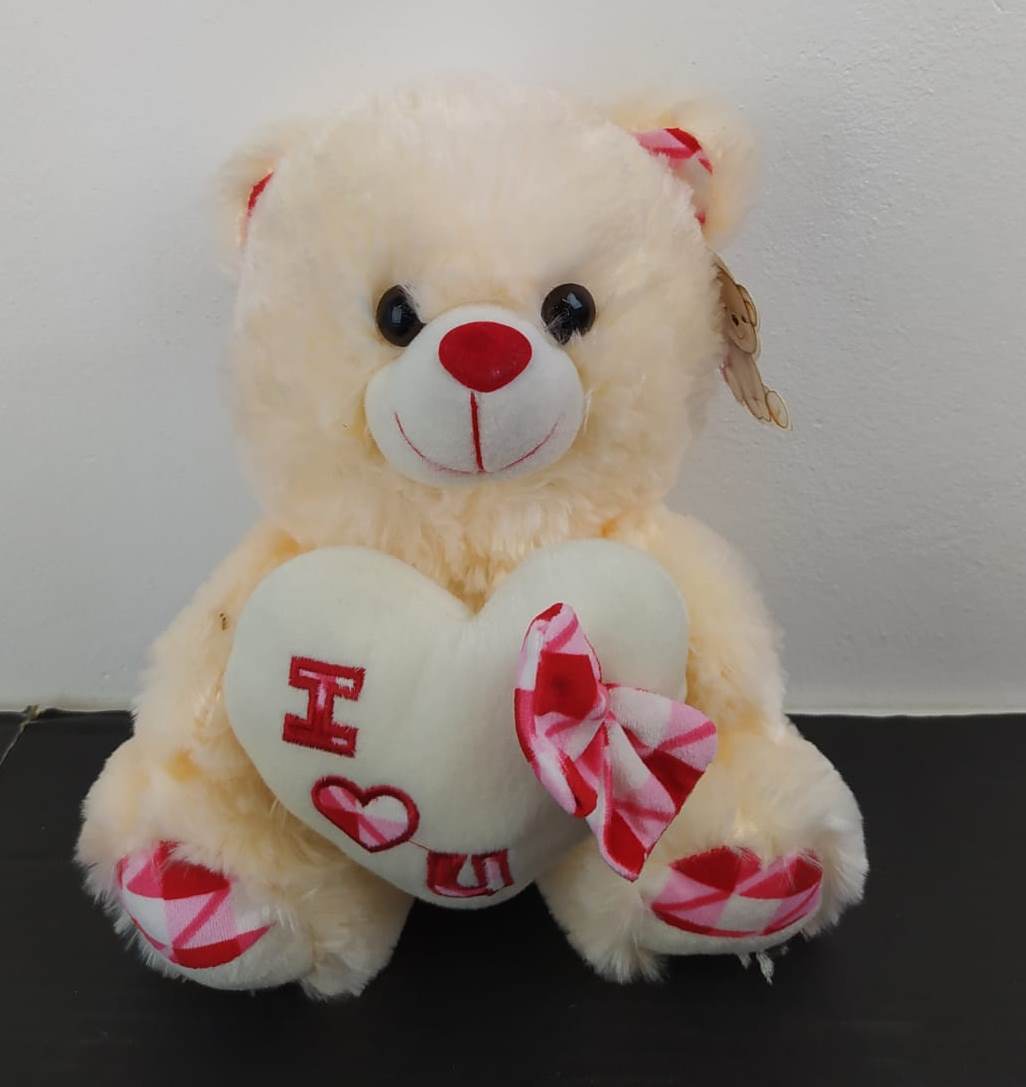 PELUCHES 25CM C/CORAZON"I LOVE