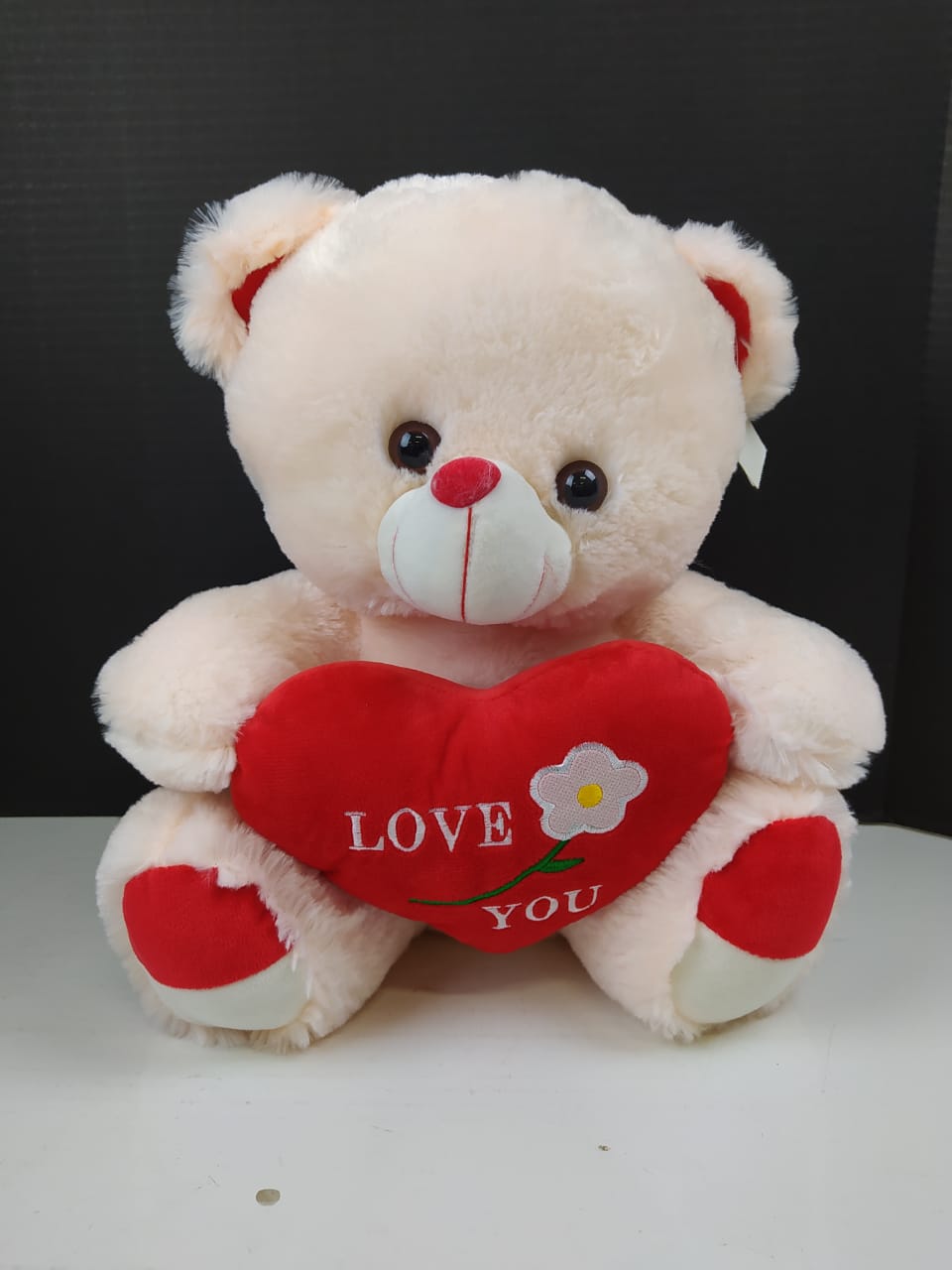 PELUCHES 40CM C/CORAZON"LOVE Y