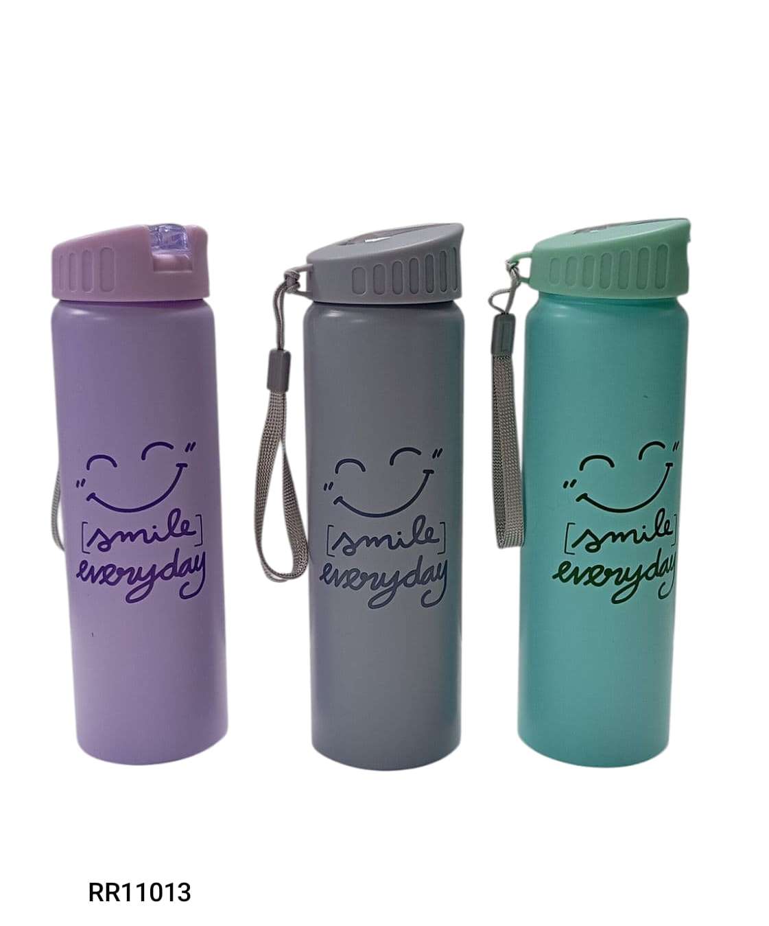 Botella de aluminio estampada 600 ml, 4 colores surtidos