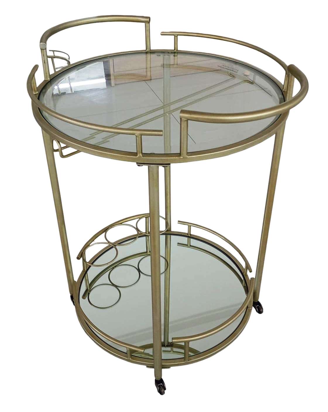 CARRITO BAR 56X78 CMS, DORADO