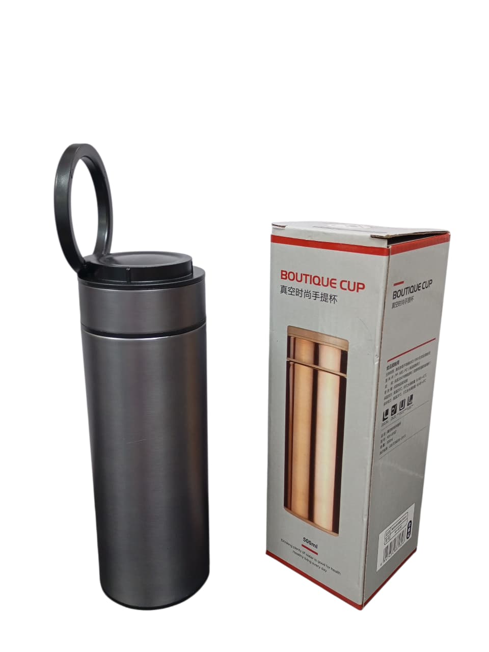 TERMO A/INOX.D/PARED 500ML NEG