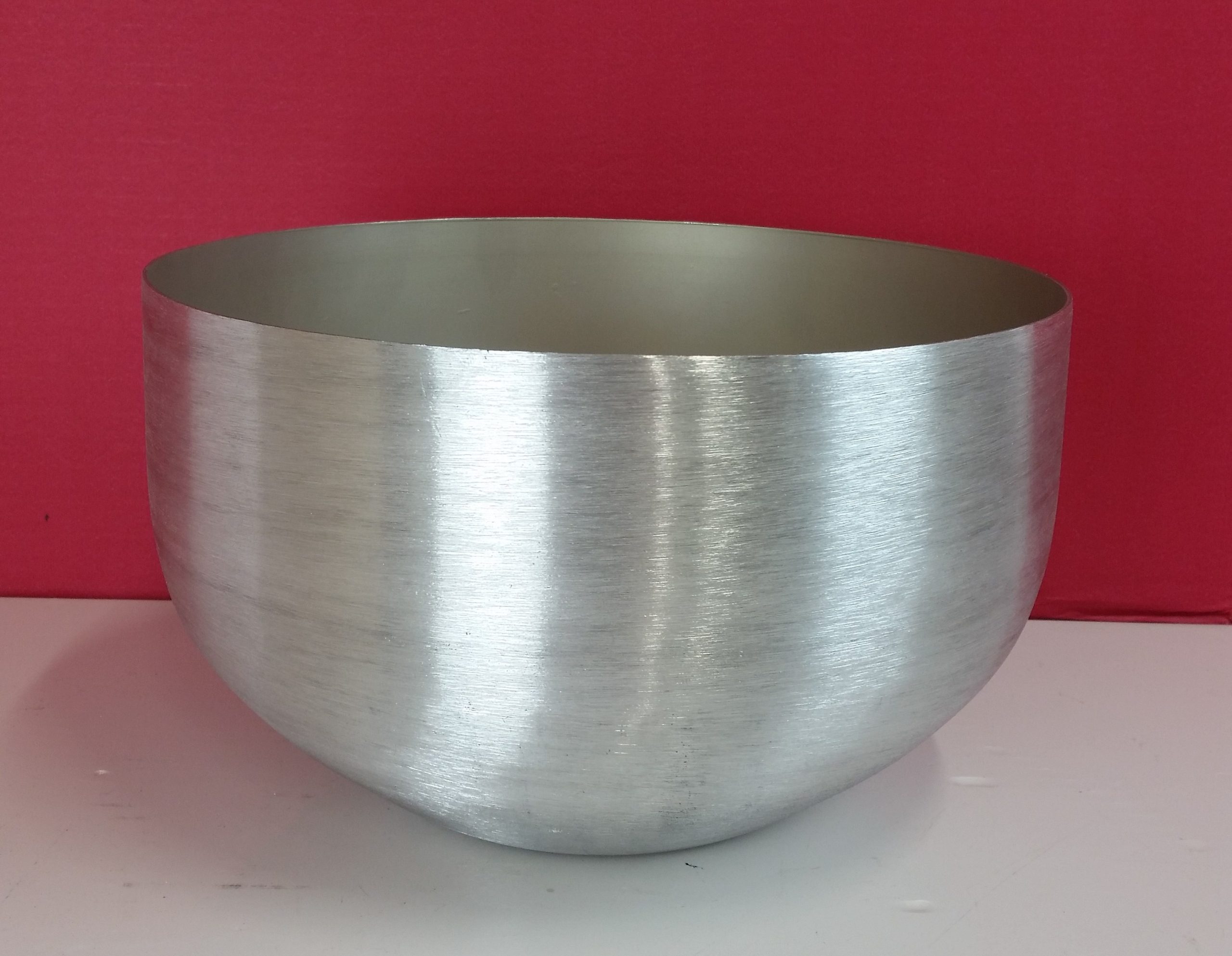 Bowl de centro de mesa aluminio/níquel 30 x 18 cm