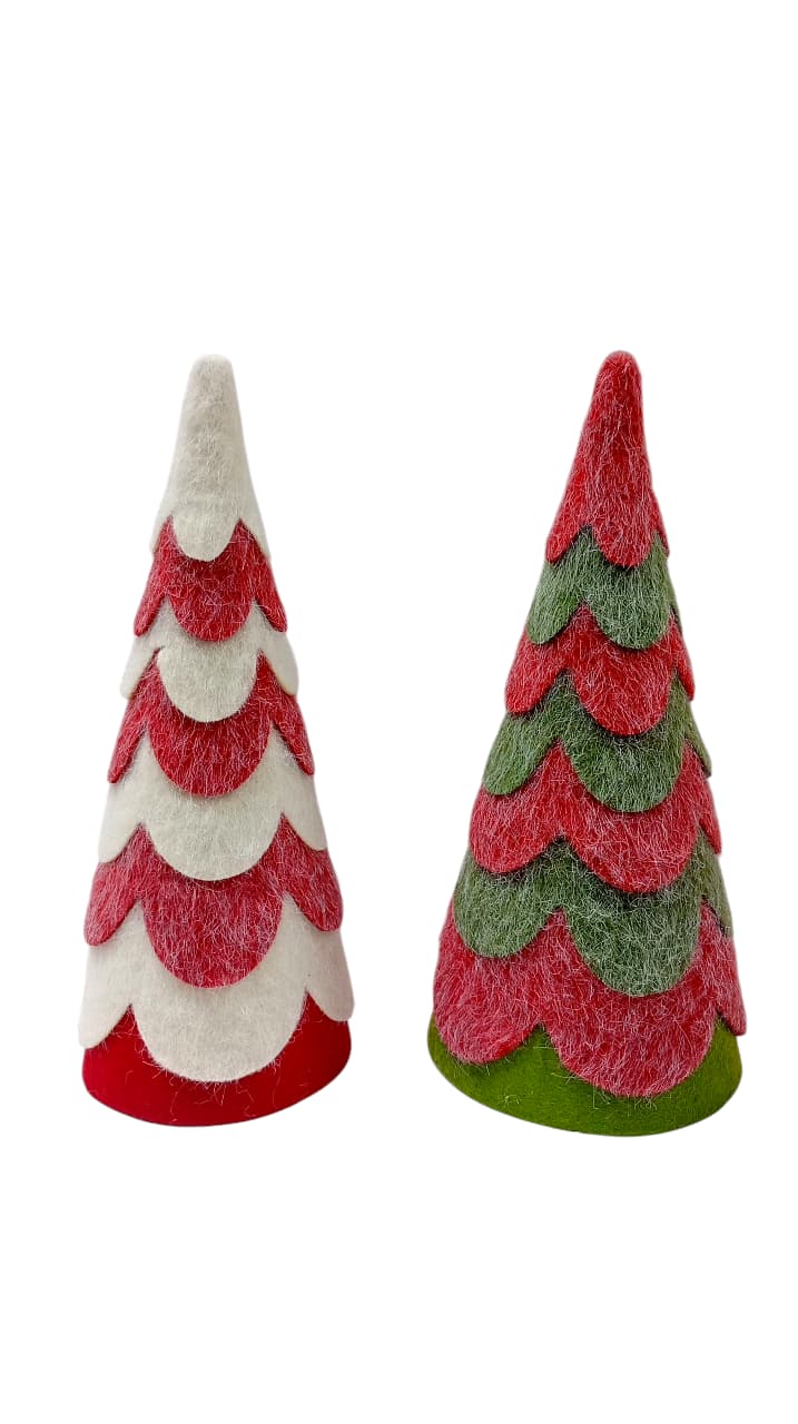 ARBOLITO FELPA 2TONOS 31X12CM
