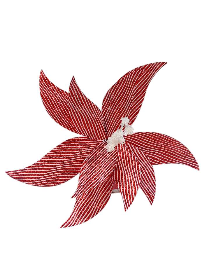 FLOR DE PASCUA 31X20CM ROJA/BC