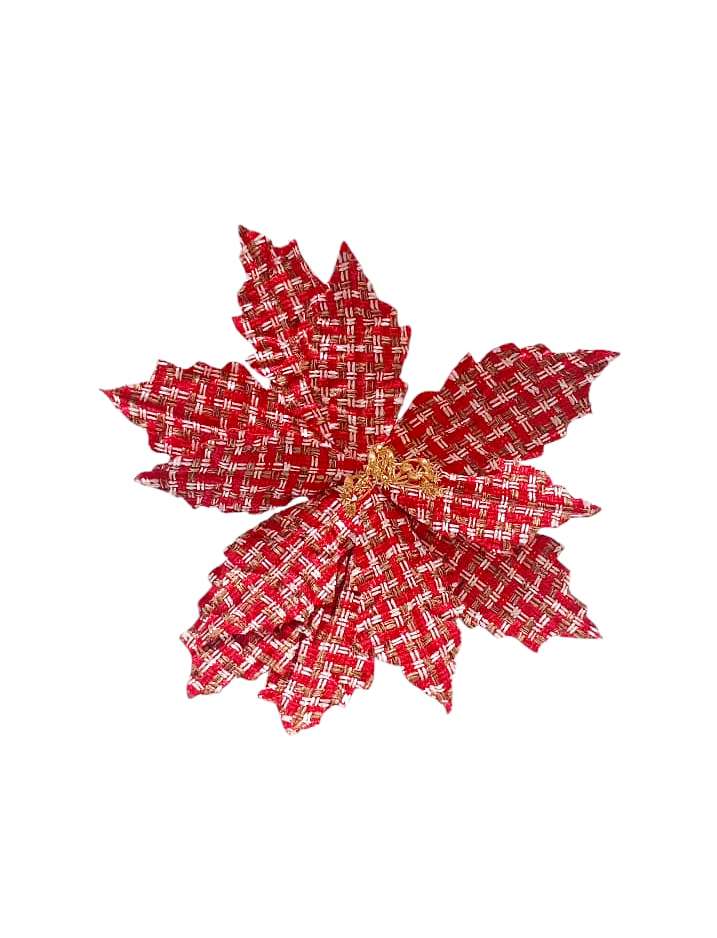 FLOR DE PASCUA 25X30CM TWEED