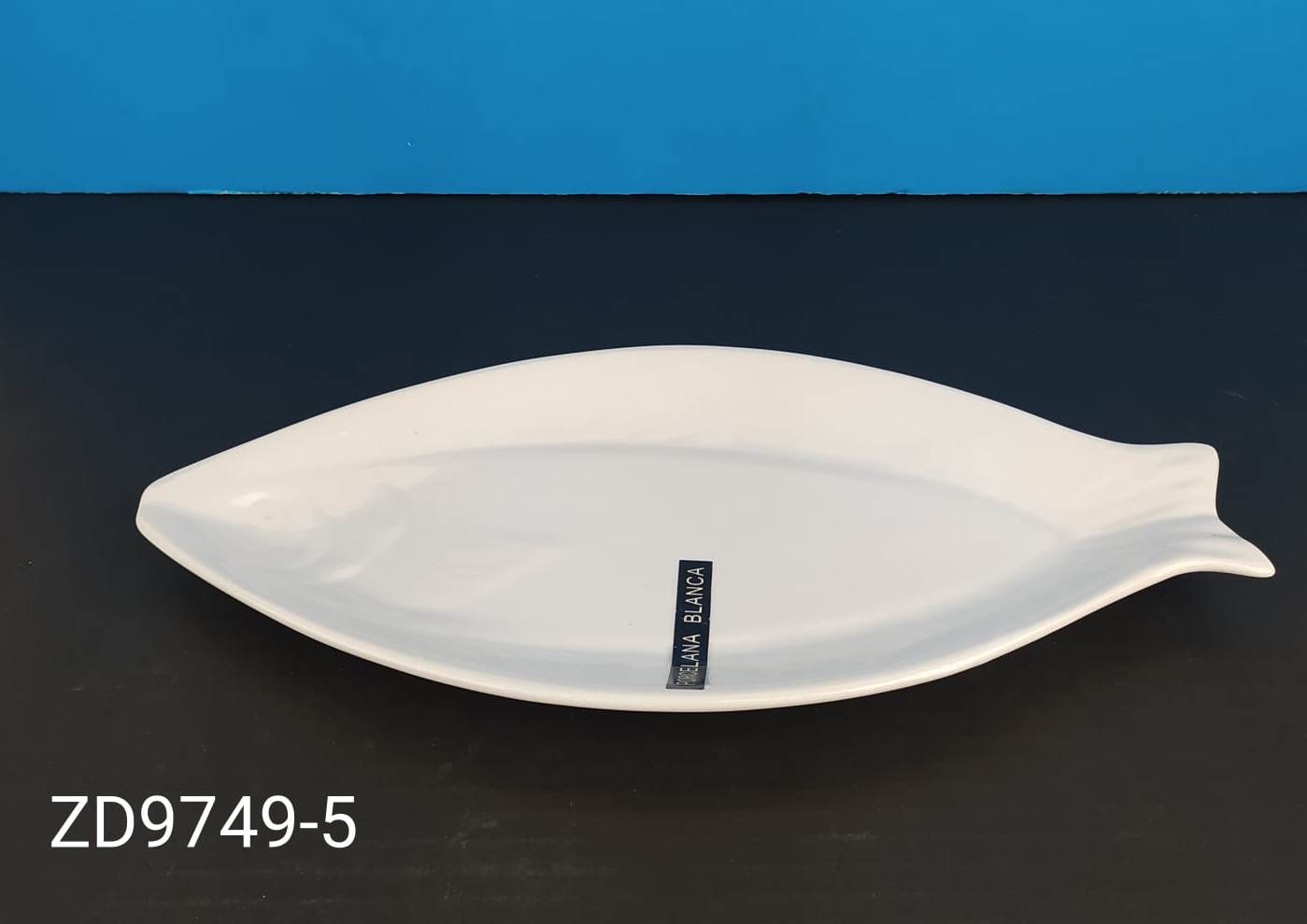 Plato para pescado de porcelana 13"