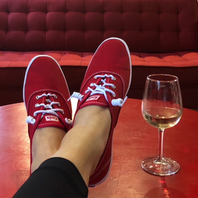 It was a Red Shoes kind of day...