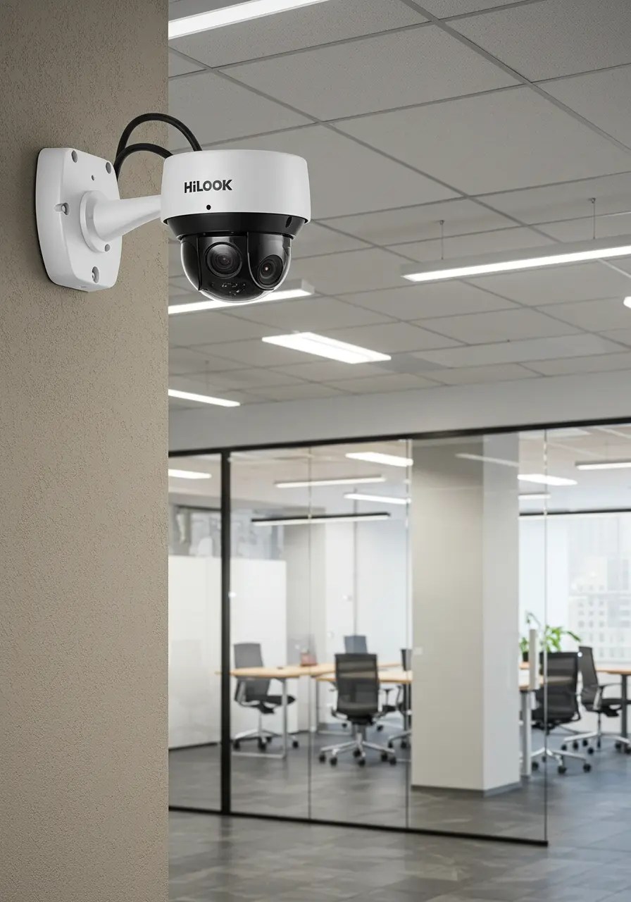CCTV Camera mounted in office