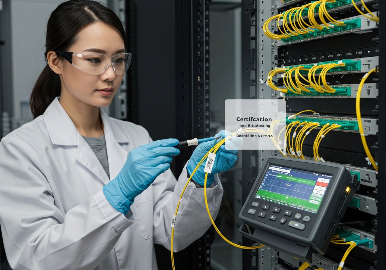 Engineer working on Testing and Termination