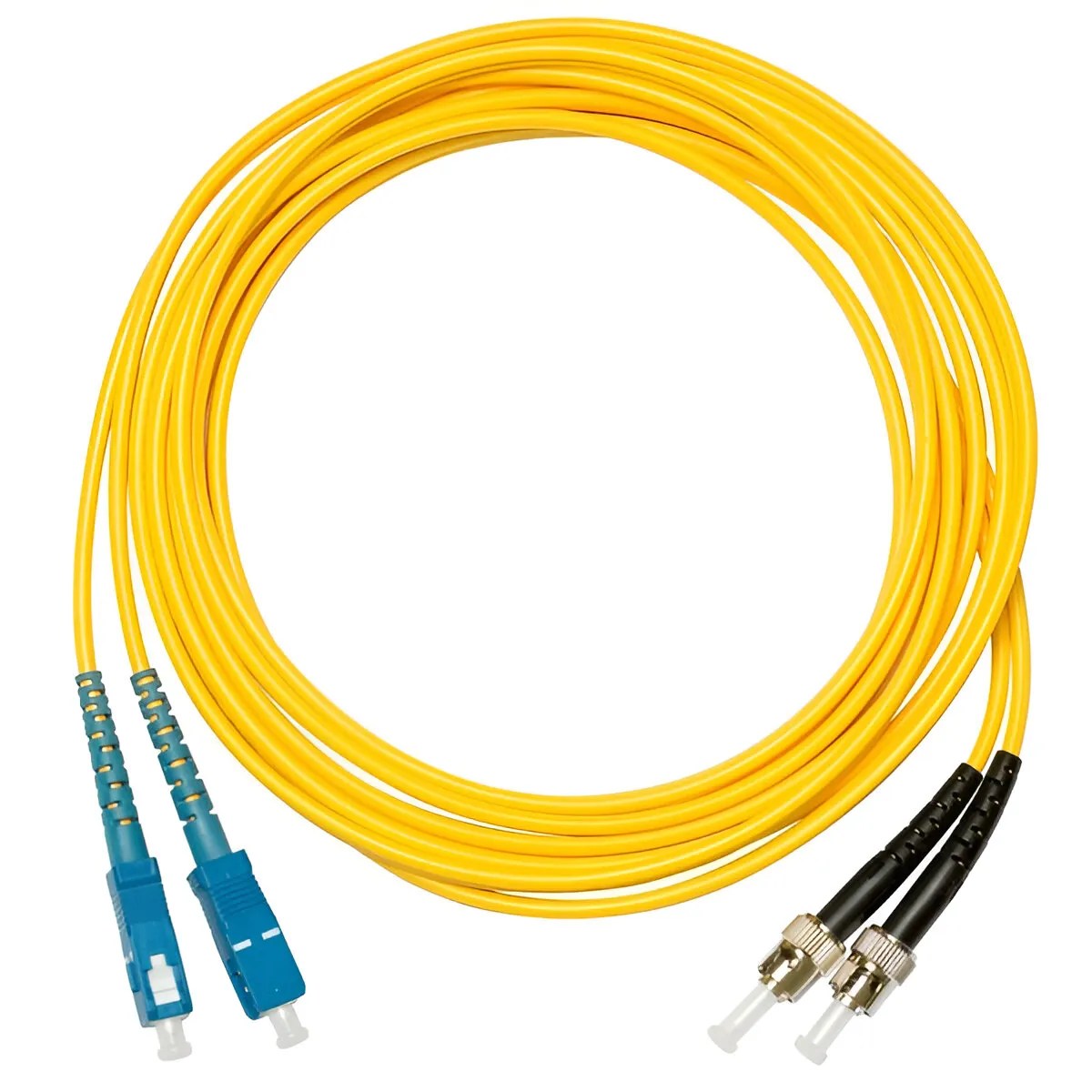 Yellow-colored SM patch cord