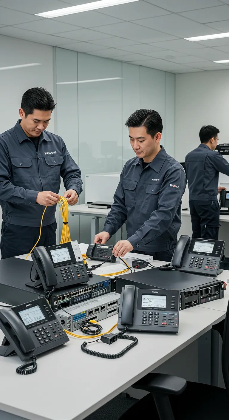 Engineers are Installing the system