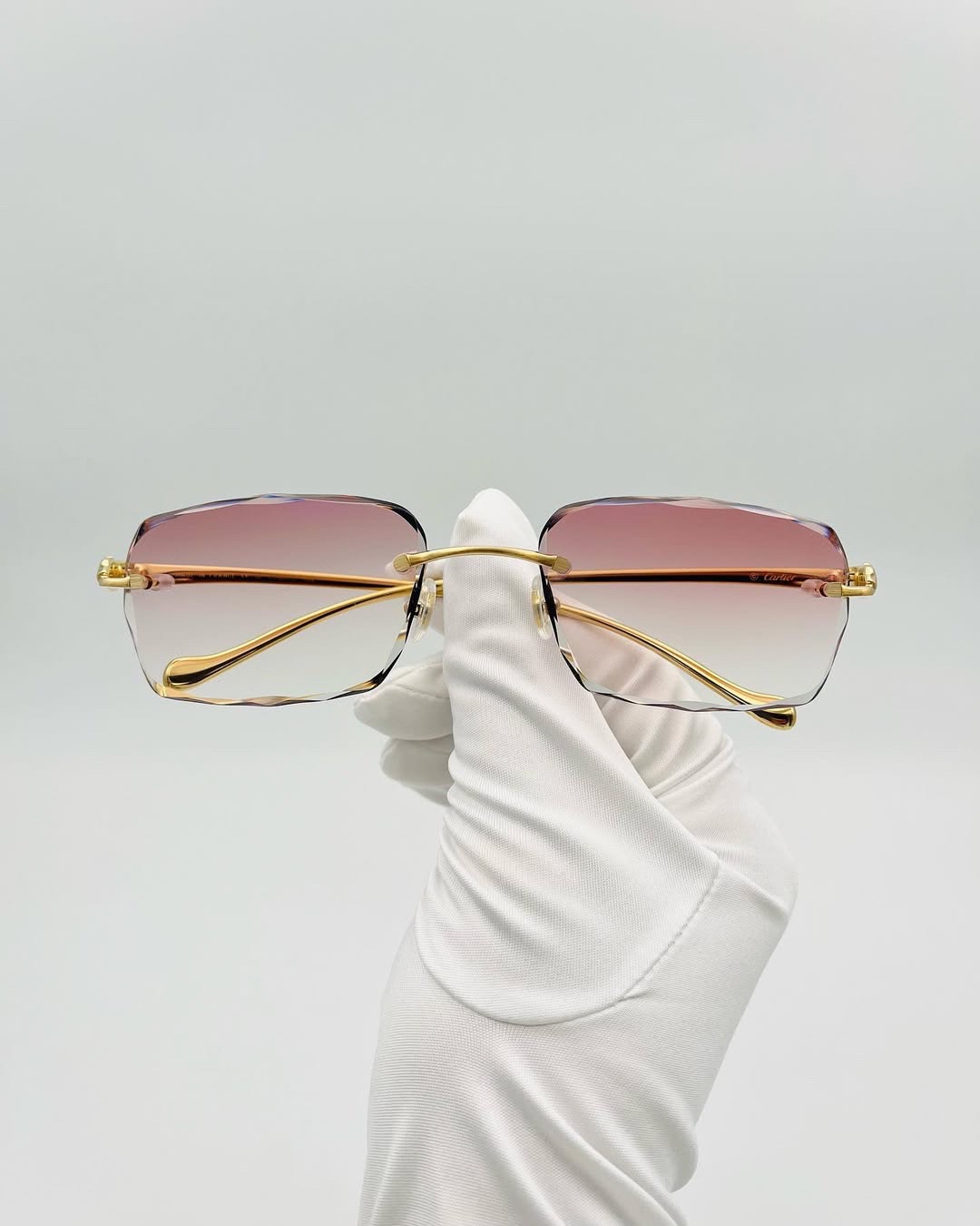 Diamond Cut Rimless Rosé Gold Prestige