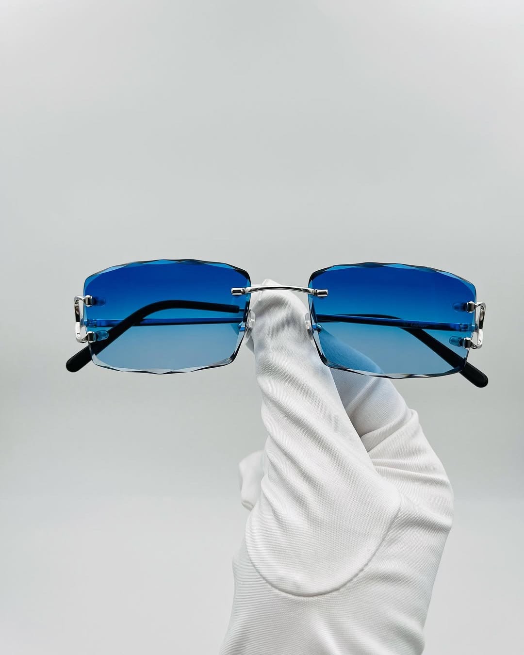Diamond Cut Ocean Blue Silver