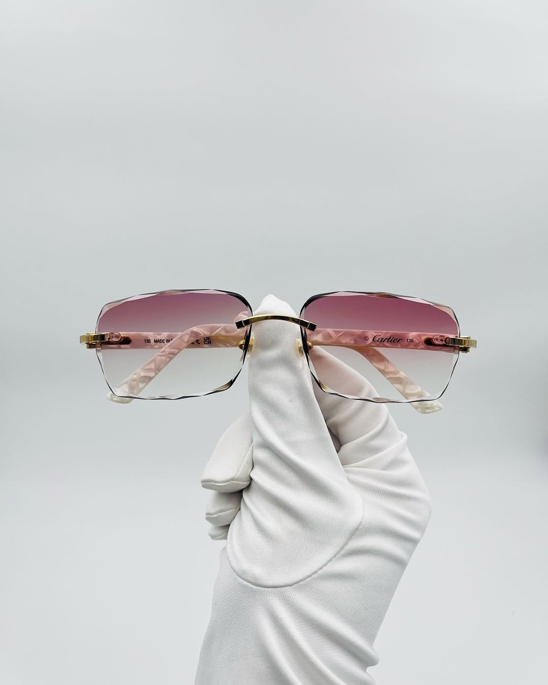 Diamond Cut Pearl Rose Gold