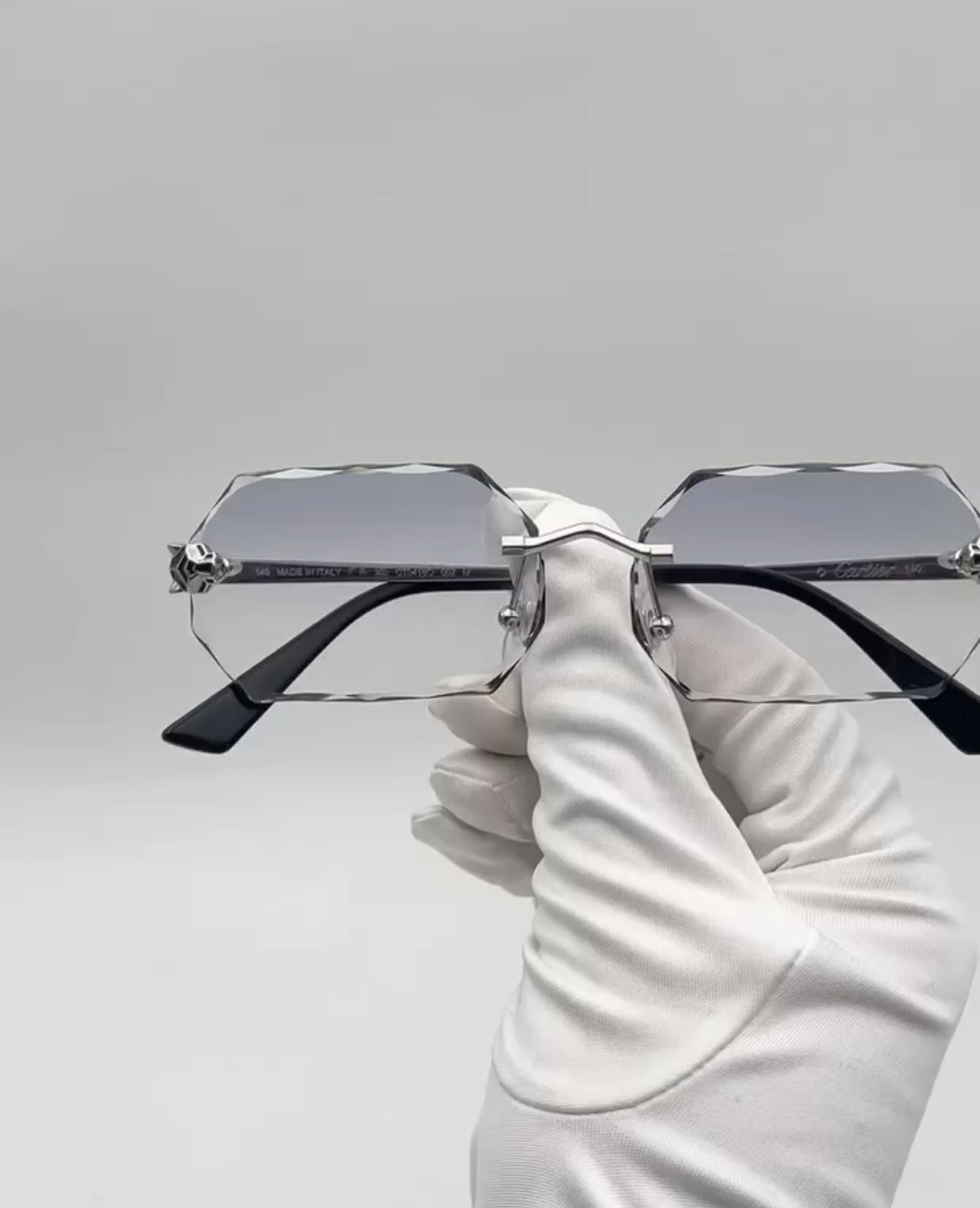 Diamond Cut Crystal Silver