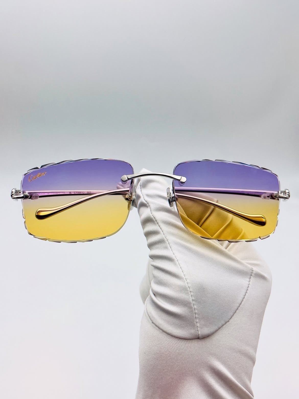 Royal Ice Diamond Cut Violet Sunset Silver