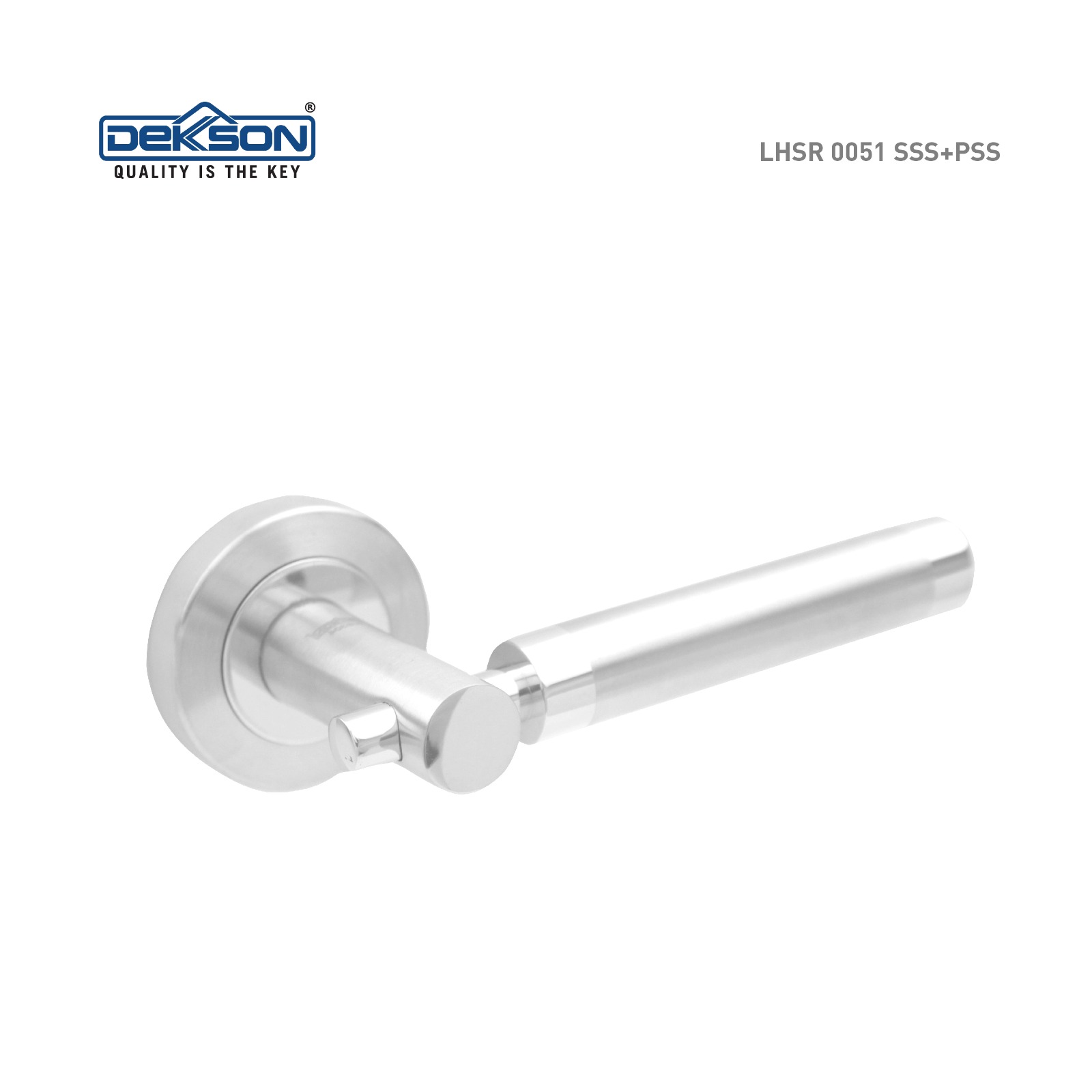 DEKKSON LEVER HANDLE ROSE LHTR 0051 SSS+PSS