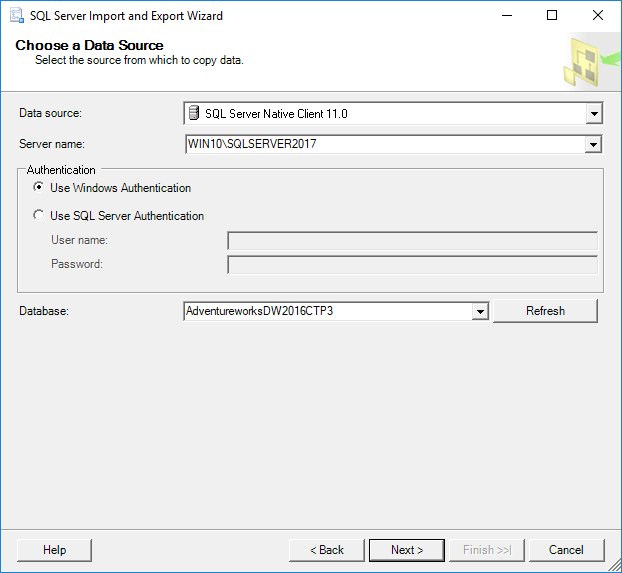 How To Import And Export Sql Server Data To An Excel File Pilih database yang mau di lakukan Backup.