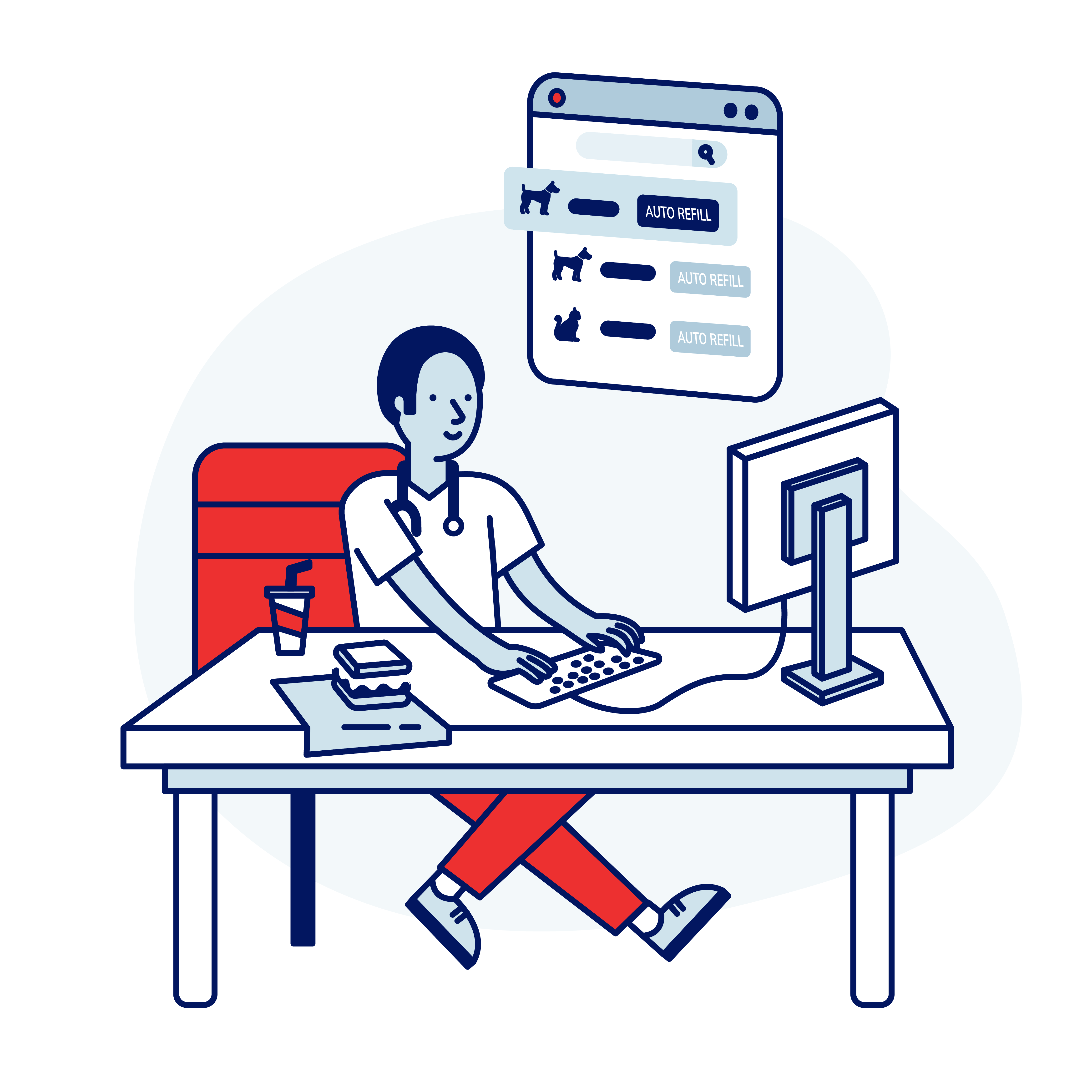 Veterinary Practice Management Software Covetrus - 8K Minimal Illustrations for Desktop