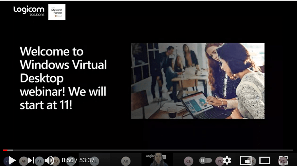 Microsoft Windows Virtual Desktop Webinar Youtube - Artistic Vintage Illustration - Retina