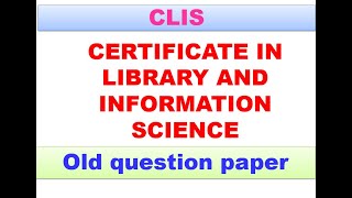 CLIS Previous year paper