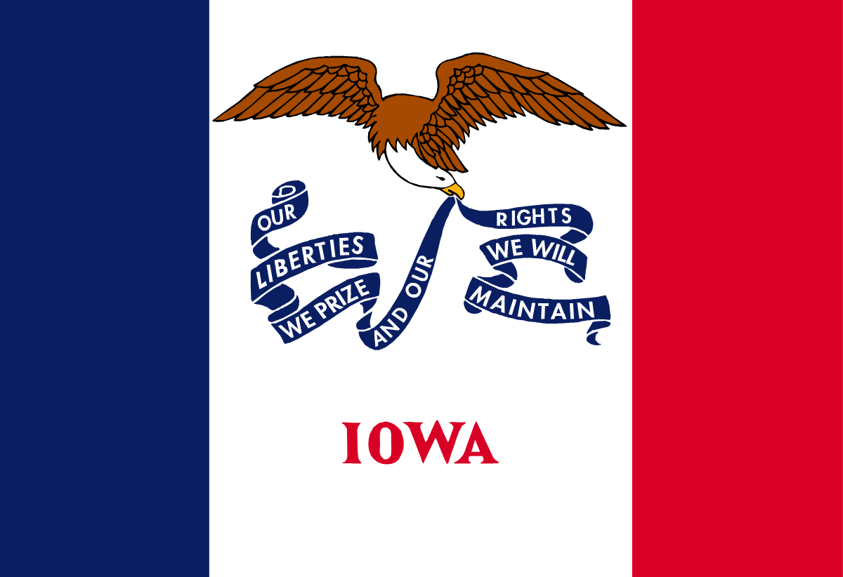 Iowa Flag Large