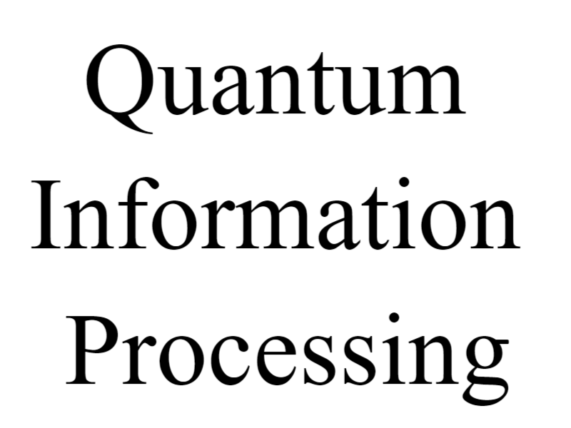 Quantum Information Processing