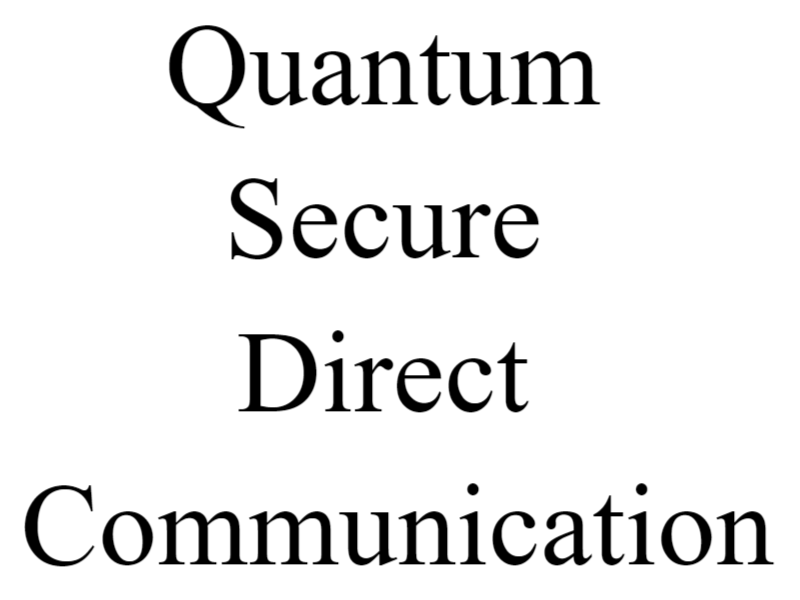 Quantum Secure Direct Communication