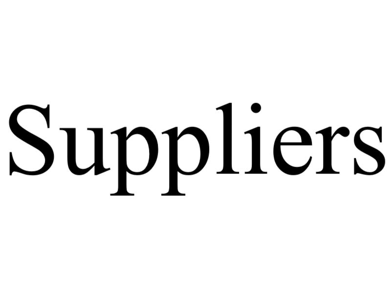 Suppliers