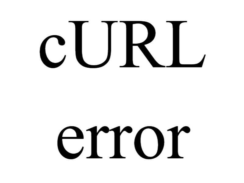 cURL error