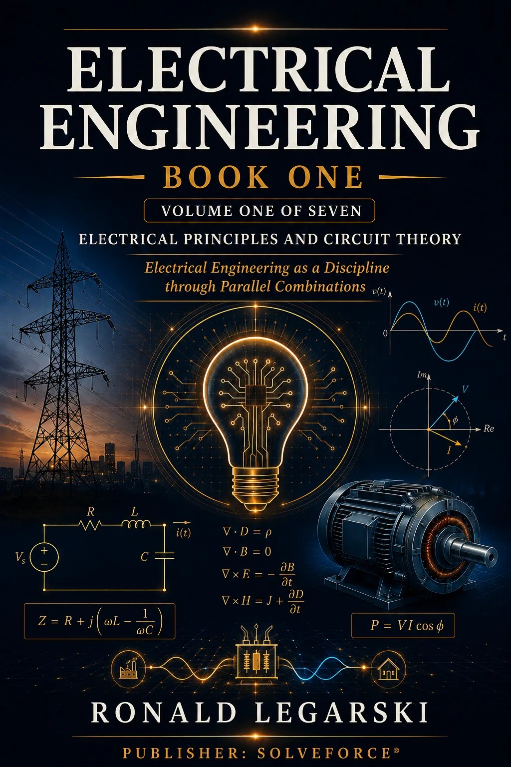 Electrical Engineering, Book 1: Electrical Principles and Circuit Theory — Volume 1 of 7, chapters 1–65; Ronald Legarski; SOLVEFORCE®.