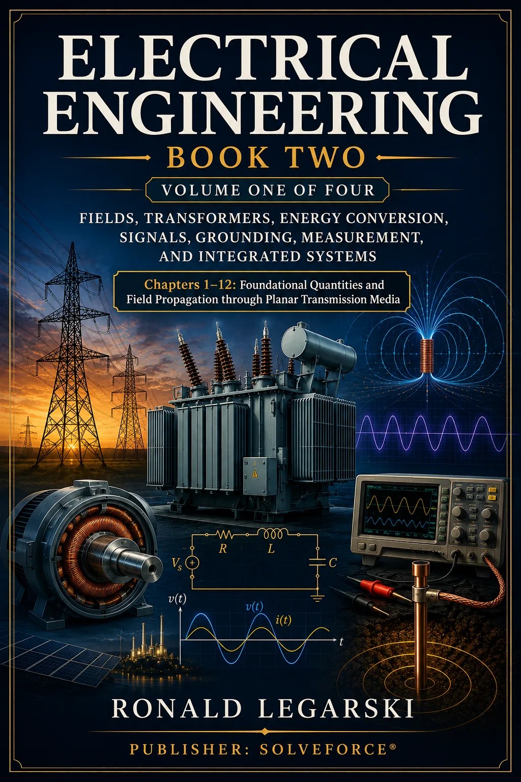 Electrical Engineering — Book 2, Volume 1 of 4, Chapters 1–12, by Ronald Legarski; SOLVEFORCE® cover