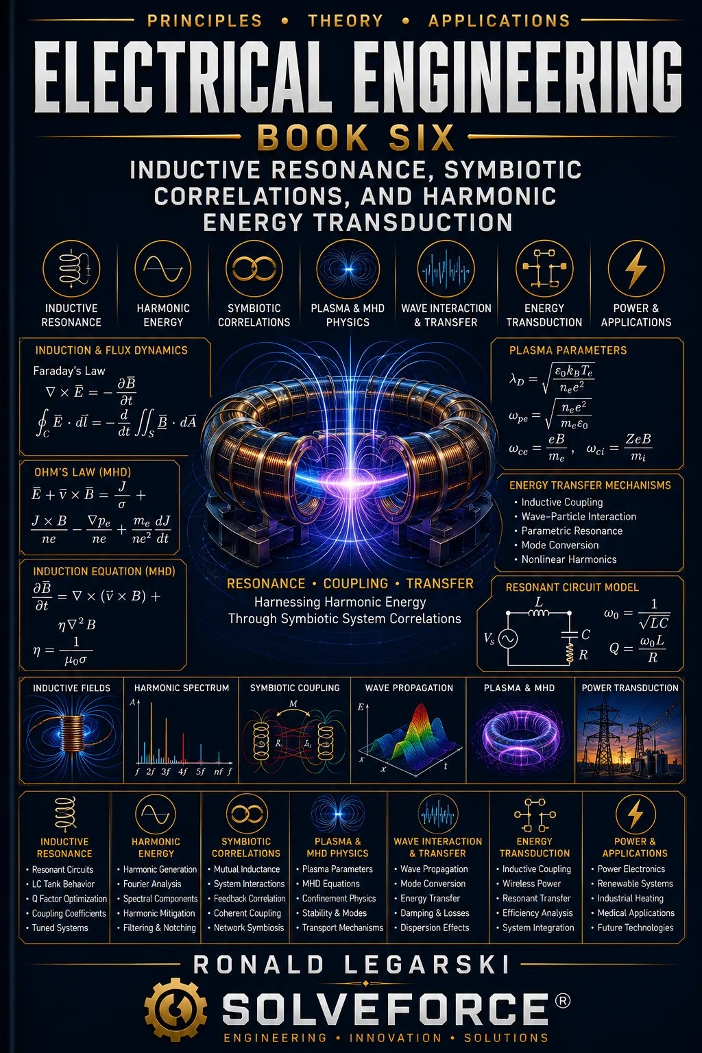 Electrical Engineering — Book Six: Inductive Resonance, Symbiotic Correlations, and Harmonic Energy Transduction — cover