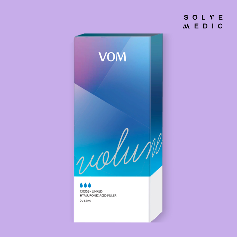 VOM Volume is a high-density, cross-linked hyaluronic acid dermal filler specifically formulated for deep tissue volumization and structural facial contouring. Designed to restore lost volume and enhance facial features with precision, VOM Volume provides strong lifting power, excellent projection, and long-lasting support. Its thick, cohesive gel texture allows for sculpting of areas such as the cheeks, chin, jawline, and nose, making it ideal for patients seeking defined and dramatic results with natural aesthetics. :: SolveMedic