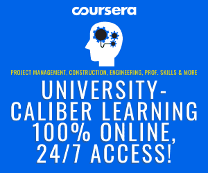 Coursera eLearning For Project Managers, Construction Management & Professional Development
