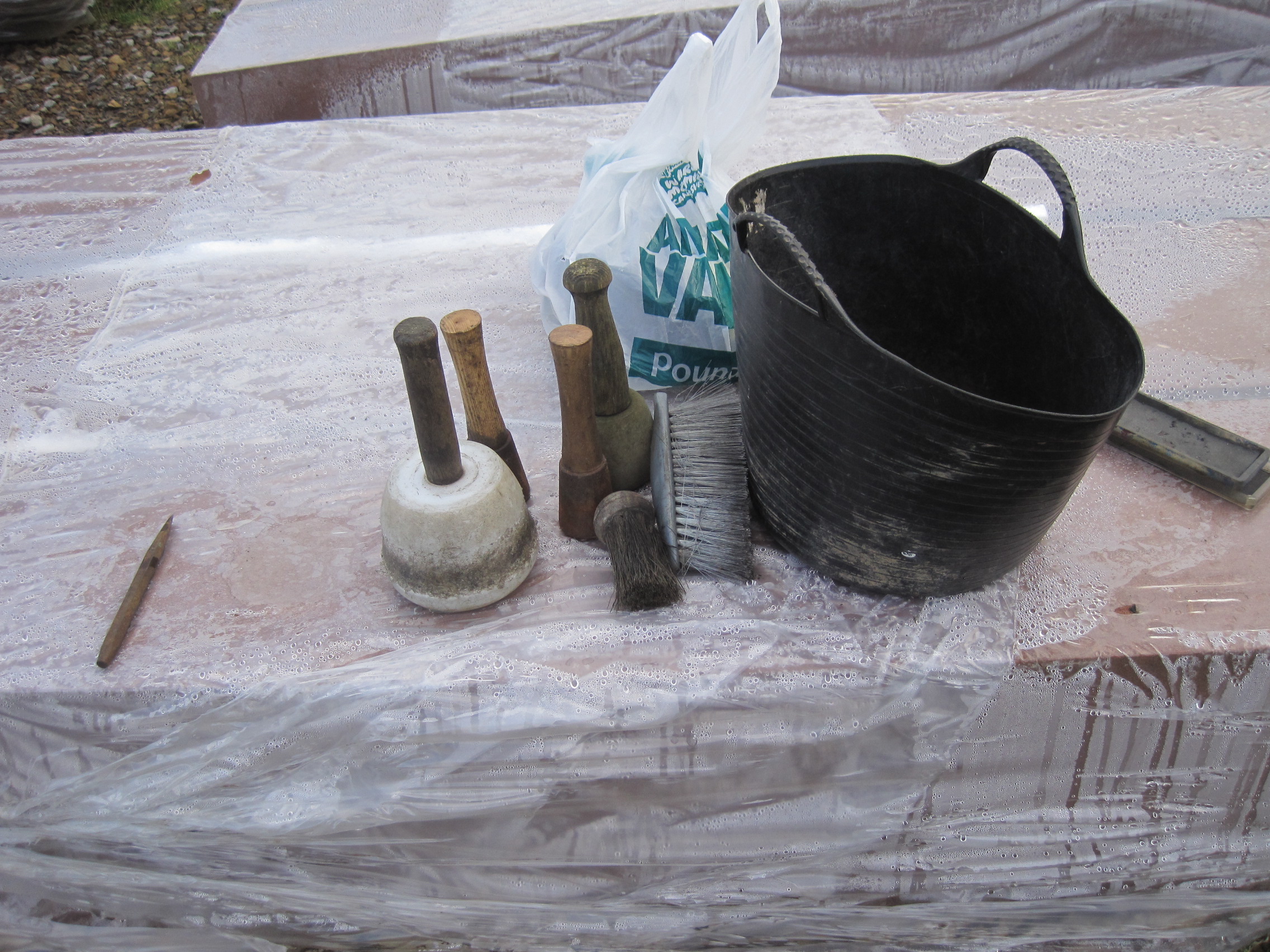 The stone-carver's tools