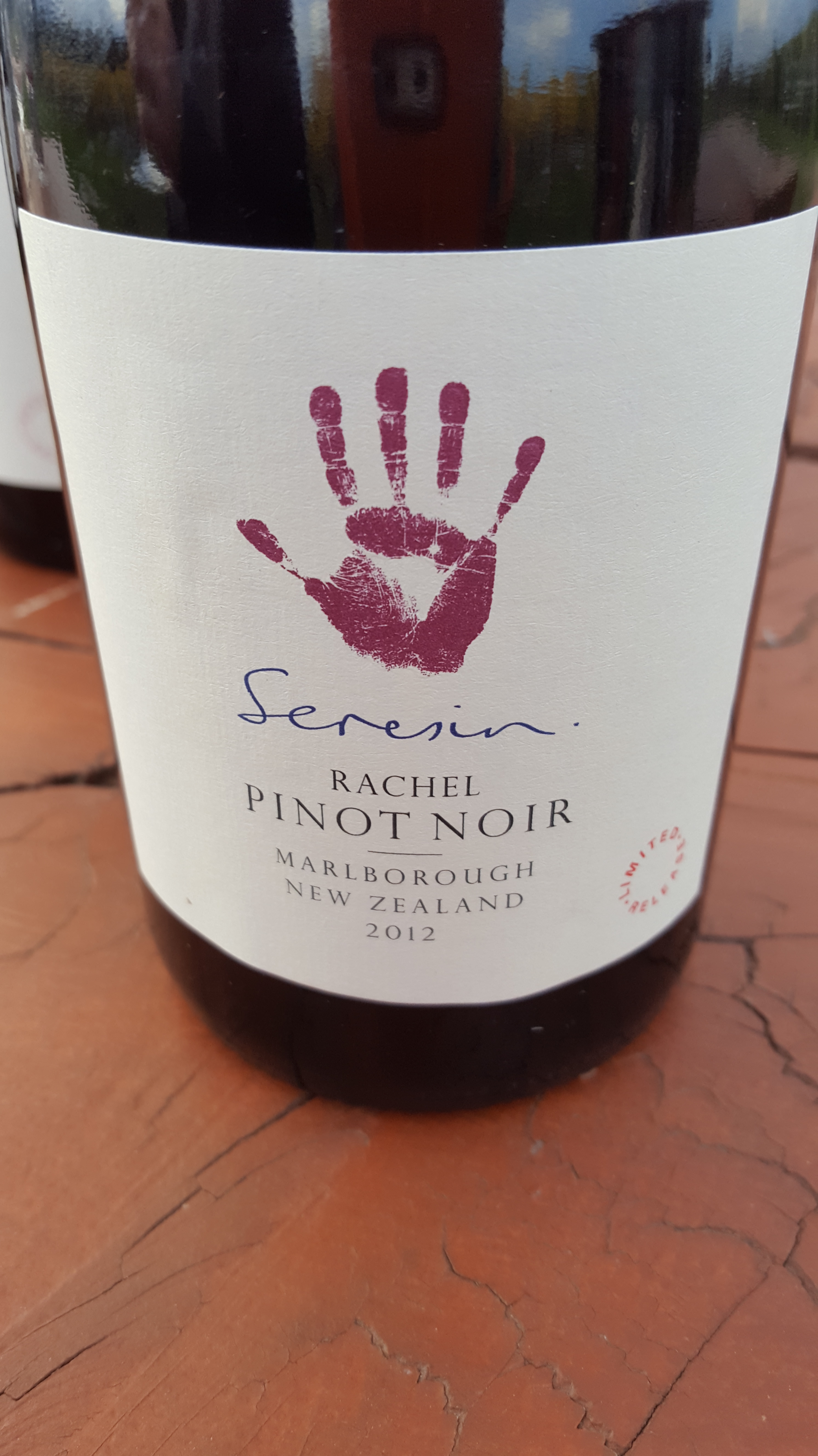 2012 Rachel Pinot Noir; serious and structured with dark cherry, smoke, earth and spice.